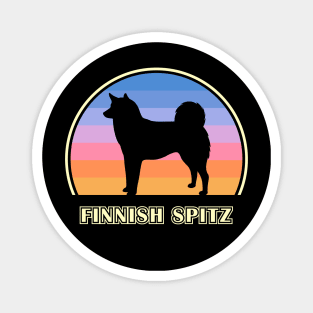 Finnish Spitz Vintage Sunset Dog Magnet